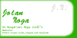 jolan noga business card